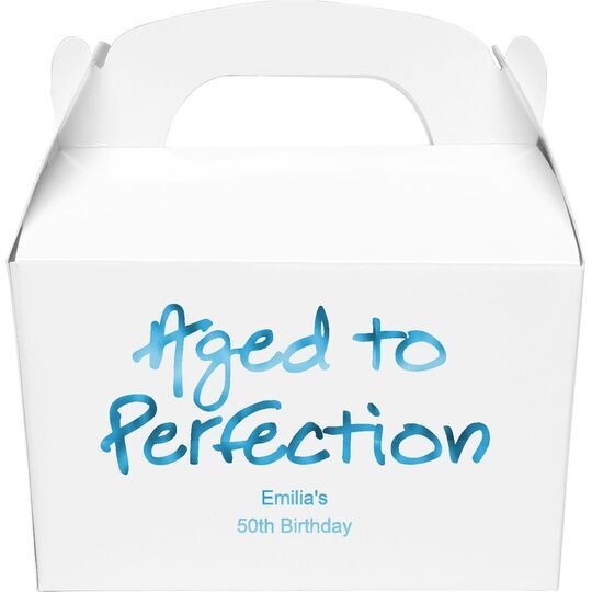 Studio Aged to Perfection Anniversary Gable Favor Boxes